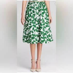 kate spade new york Garden Leaves Midi Skirt